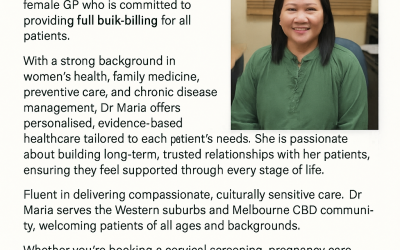 Welcome to our practice Dr. Maria Rowena